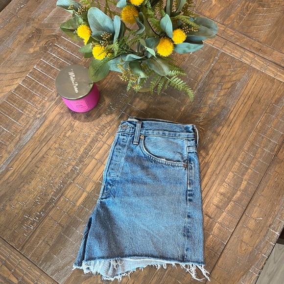 AGOLDE PARKER LONG SHORTS IN SKYWAVE New without tags - Picture 8 of 10